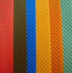 Custom Color Home Textile Non woven Material Cross Pattern Cambrelle Nonwoven Fabric