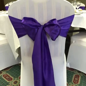 Custom Color Hotel Decoration Birthday and Wedding Chair Decor Ribbon From 1 150cm Chair Sashes