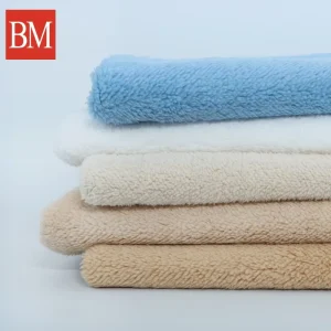 Custom Color Knitted 100% Polyester Heavyweight Heat Insulation Fleece Fabric for Girls Home Textile Blankets Sets