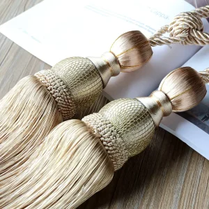 Custom Color Modern Style Curtain Tassel Tieback Curtain Fringe Trim