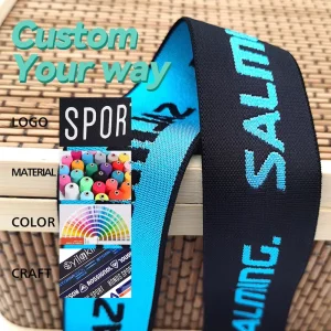 Custom Color Pattern Silicone Underwear Ribbon Elastic Waist Band Style Webbing For