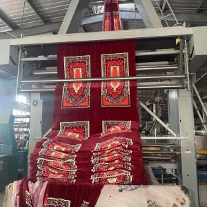 Custom Color Printed Design Polyester Muslim Islamic Sajadah Thin Prayer Mat Prayer Rug Roll Velvet Fabric for Bond