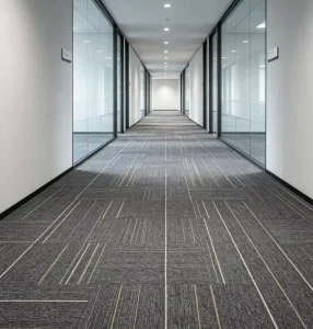 Custom Color Square Carpet Tile 50×50 Non-woven Backing Nylon Stain Resistant Sound Absorbing Office Commercial Floor
