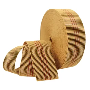 Custom Color Upholstery Woven Sofa Webbing Strap 50mm Width Durable High Elasticity Furniture Webbing