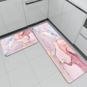 Custom Colorful Diatomite Non-Slip Bath Mat Quick-Dry Absorbent Door Mats for Bathroom