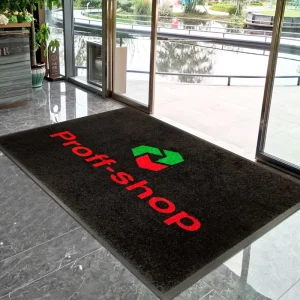 Custom Commercial Anti-Slip Entryway Carpet Indoor Outdoor Thick Nylon Floor Rug Animal Print Personalized Logo Washable Door