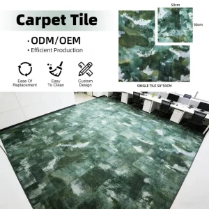 Custom Commercial Trade Show Nylon Carpet Tile Luxury Floor Rugs Living Room Large Thick Carpet Tiles