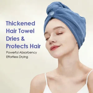 Custom Coral Velvet Shower Hair Hat Hair Drying Cap Eco-Friendly Quick-Dry Multi-Purpose Advertising Promotional Size