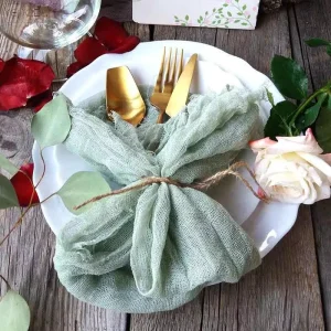 Custom Cotton Linen Table Napkin Multi Colors Cheesecloth Napkin Table Cloth Napkins for Wedding