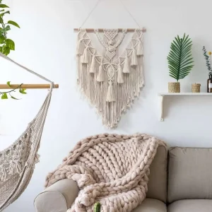 Custom Cotton Rope Hand woven Tapestry Home Living Room Bedroom Wall Decoration Homestay Decoration