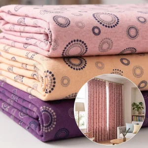 Custom Cotton Woven Fabric 30S*30S 68×68 Concentric Circle Digital Print for Apparel Home Decor