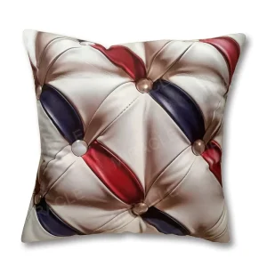 Custom Cushion Cover Luxury Decorative Pillow Cover Neutral Color Faux Leather Pillowcases