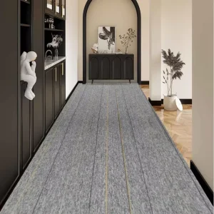 Custom Cuttable Modern Minimalist Line Polypropylene Carpet Roll High Quality Stripe PP Wall to Wall Flooring Mat for Commercial