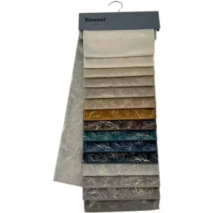 Custom Design 180gsm-400gsm Bronzing Holland Velvet Sofa Fabric Warp Knitted Flame Retardant Plain for Home Decor
