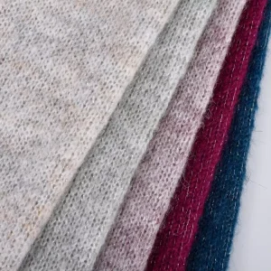 Custom Design Acrylic Polyester Blended Knitted Yarn Dyed Wool Fabrics for Garment