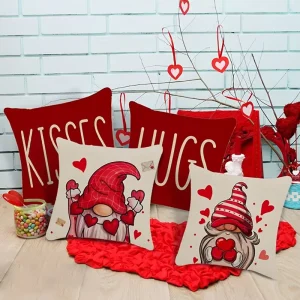 Custom Design Christmas Pattern Square Eco-Friendly 600TC Removable & Washable Throw Pillow Cover for Home Decor Bedroom Couch