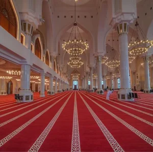 Custom Design Custom Mosque Carpet Prayer Mat With High Quality Prayer Rug Wall to Wall to Carpet