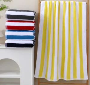 Custom Design Extra Large Quick Dry Beach Towel With Logo Luxury Cotton Bath Terry Adults Beach Towels