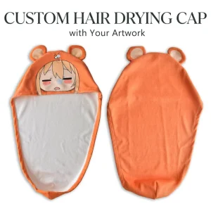 Custom Design Hair Drying Cap Printed Microfiber Hair Towel Anime Printed Hair Drying Cap Printed Microfiber Hair Towel