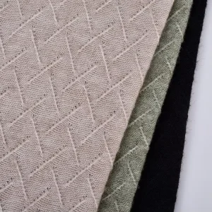 Custom Design Knitted Jacquard Wool Cashmere Rayon Polyester Nylon Blended Knitting Fabrics