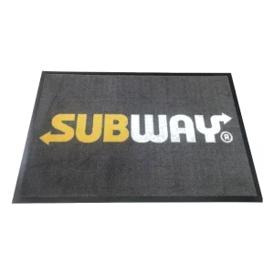 Custom Design Logo Floor Indoor Outdoor Mat Anti-slip Rubber Backing Door Nylon Mat Entrance Mats