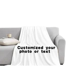 Custom Design Luxury Woven Solid Plush Cozy Fuzzy Super Soft Warm Lightweight White Throw Blanket for Four Seasons Use Baby Kids
