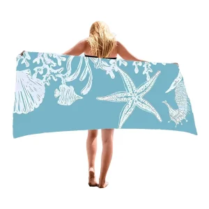 Custom Design Microfiber Quick Dry Modern Beach Towel Sand Free Microfiber Beach Towel with Printed Novelty Pattern