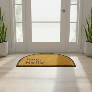 Custom Design Modern Washable PVC Anti Slip Loop Pile Coil Door Mat for Hotel Outdoor Entrance Welcome Mat Rug