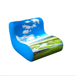 Custom Design Portable Air Inflatable Single Sofa Chair Outdoor Event Advertising Display Rapid Setup Comfortable Seating