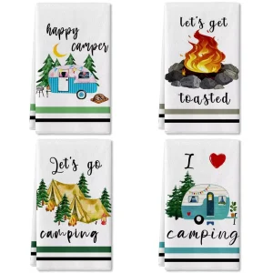 Custom Design Printed Microfiber Kitchen Towels Dishcloths Kitchen Towels Absorbent Soft Quick-Dry Towel Tea Dish Towel