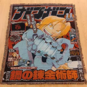 Custom Design Tapestry Hoodie Material Anime Woven Throw Blanket Unique Custom Blankets