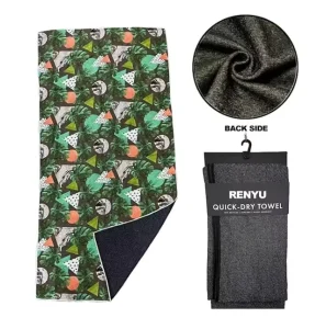 Custom Design Tropical Turkish Eco Friendly Printed Beach Towels Quick Dry Fast Absorbent Microfiber Sand Free Towel