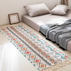 Custom Designed Handmade Tufted Door Mat with Puzzle Pattern Indoor Welcome Rug with Logo