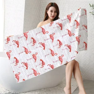 Custom Designed Microfiber Beach Towel Novelty Pattern Absorb Water Shade Feature Eco Friendly Quick Dry 75x150cm for Beach Use