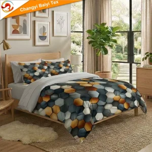 Custom Designed Woven Technics Quilt Covers for Beds Europe Style Duvet Cover Luxury King Size Bedding Set