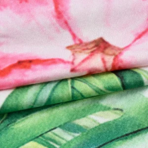 Custom Digital Print Milk Silk Stretch Knit Fabric Anti static Breathable Abstract Geometric Patterns for Sofa Chair Covers