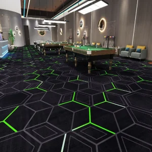 Custom Digital Printed Polypropylene Abstract Design Modern Luxury Wall Wall Carpet for Home Hotel Corridor Prayer Stain
