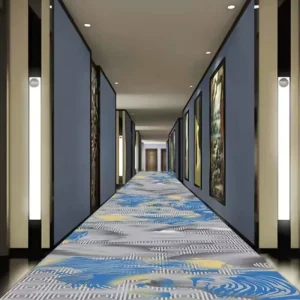 Custom Digital Printed Wall to Wall Carpet Full Paving Hotel Restaurant Meeting Room Villa Lobby