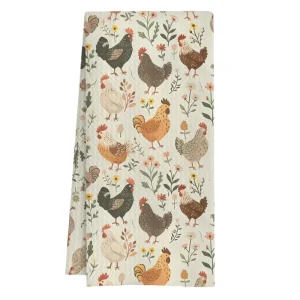 Custom Digitally Printed Sustainable Reusable Rectangular Waffle Weave Kitchen Towel