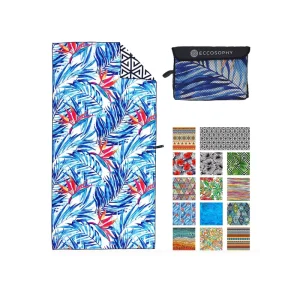 Custom Discount Lightweight Quick Dry Beach Towels Sand Free and Antimicrobial for Summer No Minimum Printing Order Required