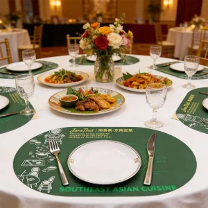 Custom Disposable Paper Placemats Table Place Mats Non Slip Offset Paper Tray Mat A3 Placemat Paper for Restaurant Airline