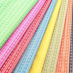 Custom Double Jacquard Knitted Fabric 100% Polyester Wrinkle Resistant OEKO TEX Certified for Girls Lady Sweater Garment