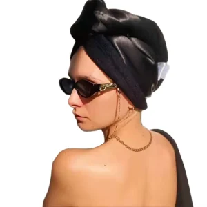 Custom Double Layer 100% Mulberry Silk Microfiber Hair Drying Towel Wrap Silk Hair Towel Turban