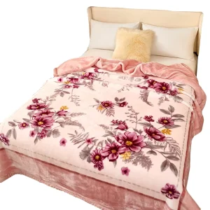 Custom Double Layer Raschel Blanket 6kg Printed Heavy Warm Korean Mink Blanket