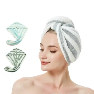 Custom Dry Hair Towel Coral Fleece Magic Wrap Quick-Dry Compressed Home Use Gift Printed Woven Towel