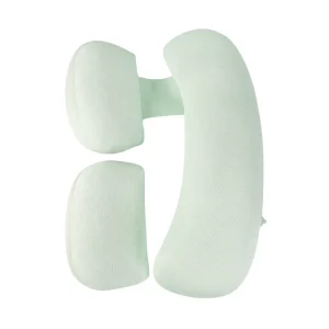 Custom Dual Side Slow Rebound Pregnancy Pillow Bamboo Cotton Lumbar Support & Breathable for Side Sleeping