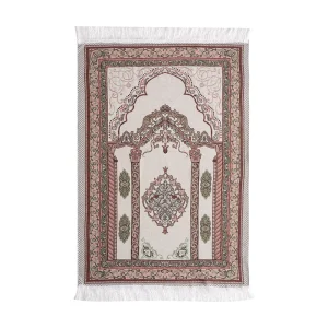 Custom Durable Sejadah Prayer Carpet Foldable Traditional Turkish Muslim Prayer Rug Islam Prayer Mat with Tassels