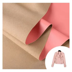 Custom Eco Friendly 0.6mm Waterproof Breathable Embossed PU Leather Fabric Stretch Clothing Garment Sofa Decorative Bag Custom
