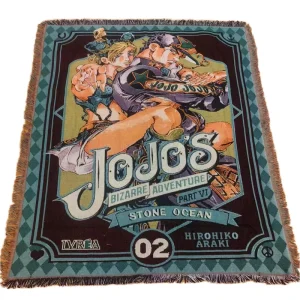 Custom Eco Friendly Anime Jacquard Woven Cloth Fabric Blanket Custom Anime Throw Solid Cartoon Raschel Blanket for Airplane