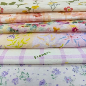 Custom Eco Friendly Breathable Combed Woven Digital Printed Cotton Fabric for Summer Dresses & Shirts DIY of Boys and Girls